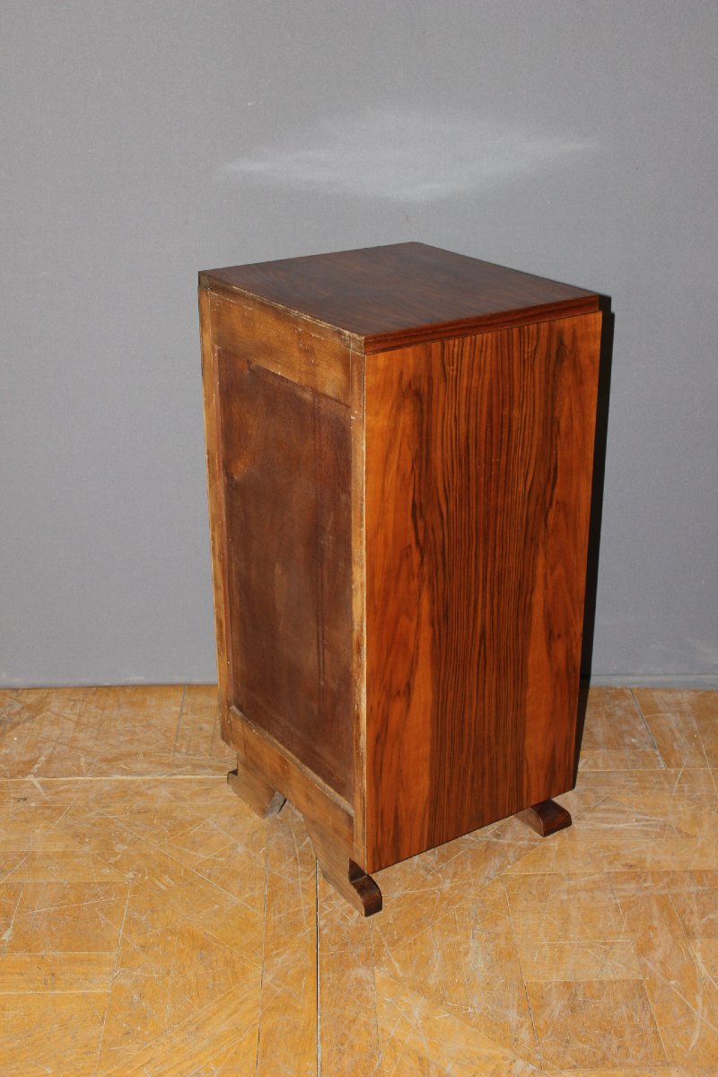 Art Deco Walnut Chest Of Drawers, Circa 1940-photo-2