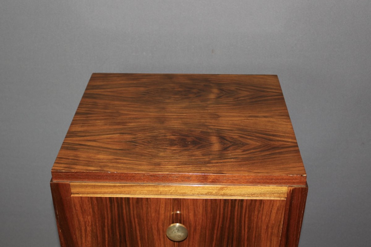 Art Deco Walnut Chest Of Drawers, Circa 1940-photo-3