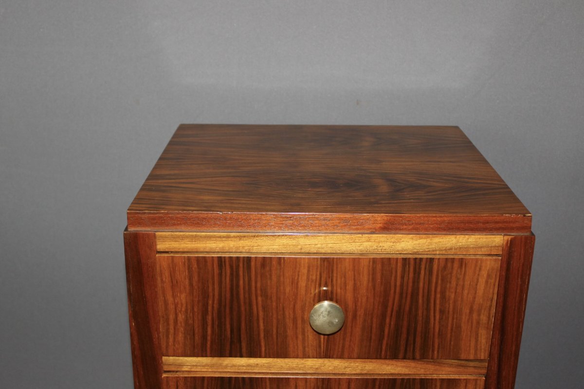 Art Deco Walnut Chest Of Drawers, Circa 1940-photo-4