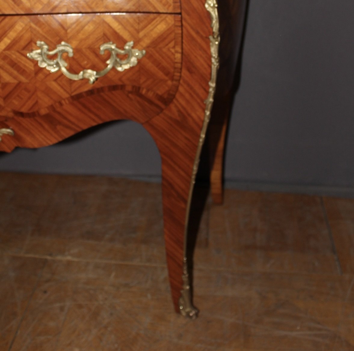 Louis XV Chest Of Drawers With Marquetry, 20th Century-photo-1