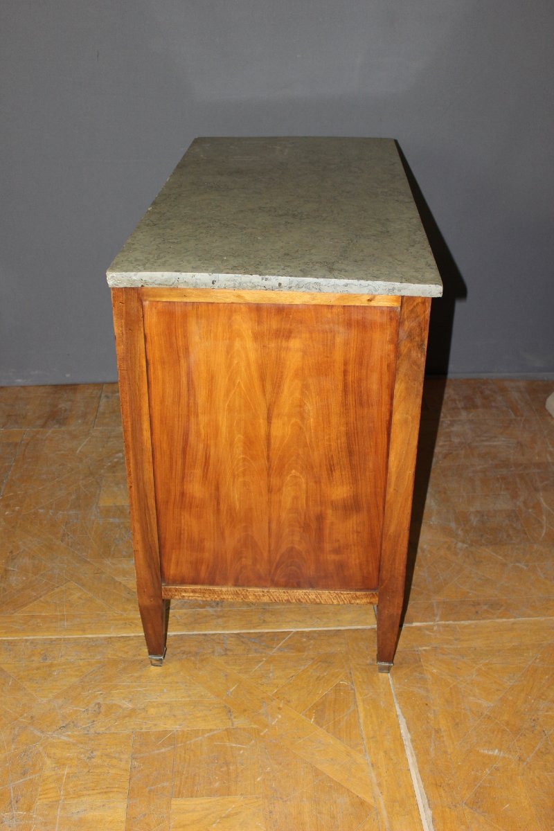 Late 18th-century Directoire-style Chest Of Drawers In Walnut-photo-2
