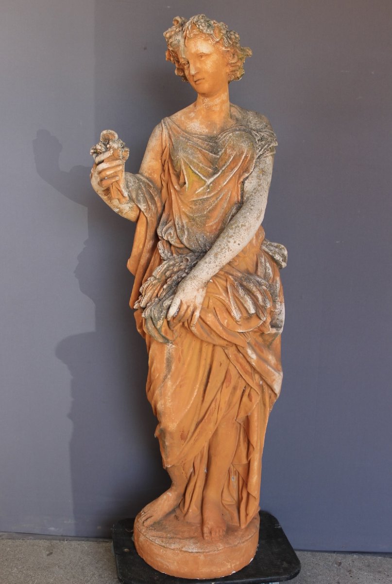 Importante Statue de Jardin sur socle , 240cm , XX-photo-2