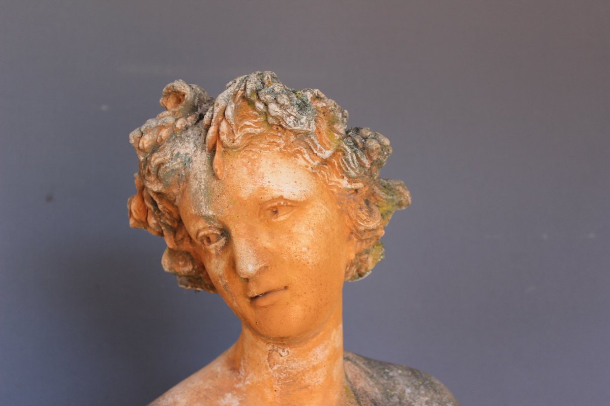 Importante Statue de Jardin sur socle , 240cm , XX-photo-4