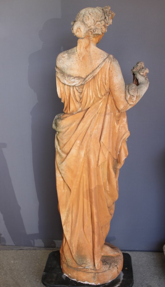 Importante Statue de Jardin sur socle , 240cm , XX-photo-1