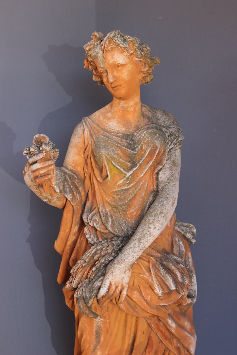 Importante Statue de Jardin sur socle , 240cm , XX-photo-5
