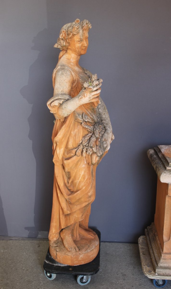 Importante Statue de Jardin sur socle , 240cm , XX-photo-7