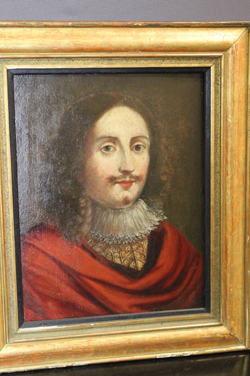 Paire de Portraits , Ecole Française du XVIIe-photo-3