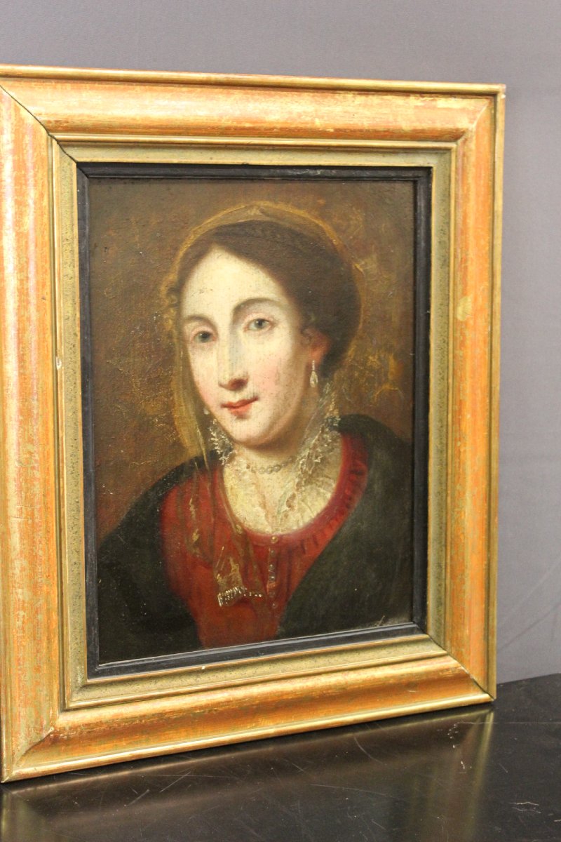 Paire de Portraits , Ecole Française du XVIIe-photo-4