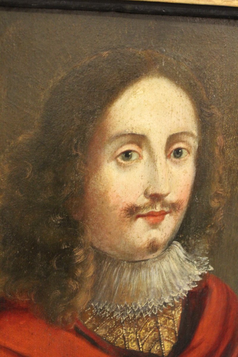 Paire de Portraits , Ecole Française du XVIIe-photo-5