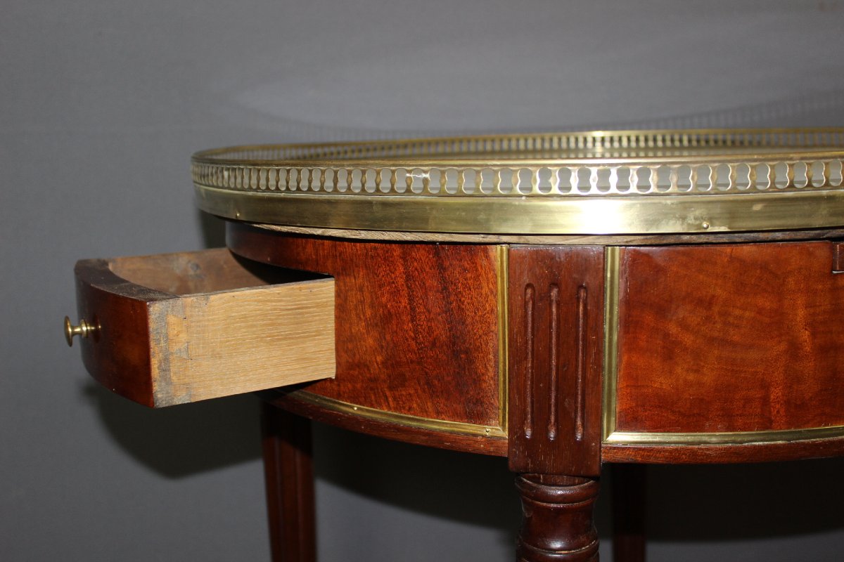 Table Bouillotte Louis XVI en Acajou XIXe-photo-2