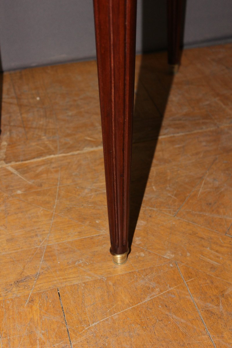 Table Bouillotte Louis XVI en Acajou XIXe-photo-4