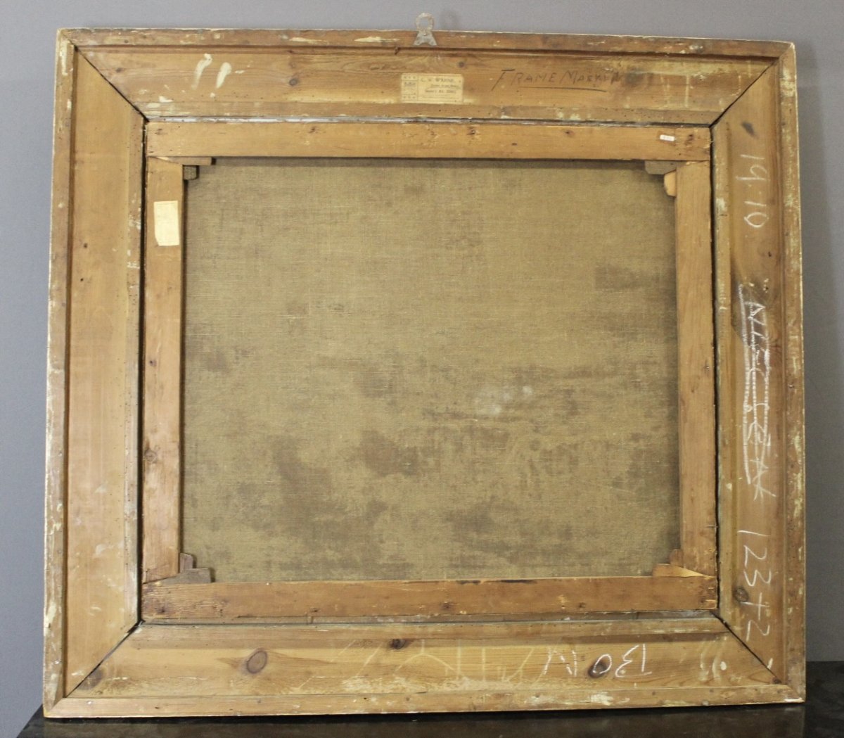 Huile sur toile , " Vaches au Pâturage " par Giovanni Milone , 108/115 cm , XIXe-photo-4