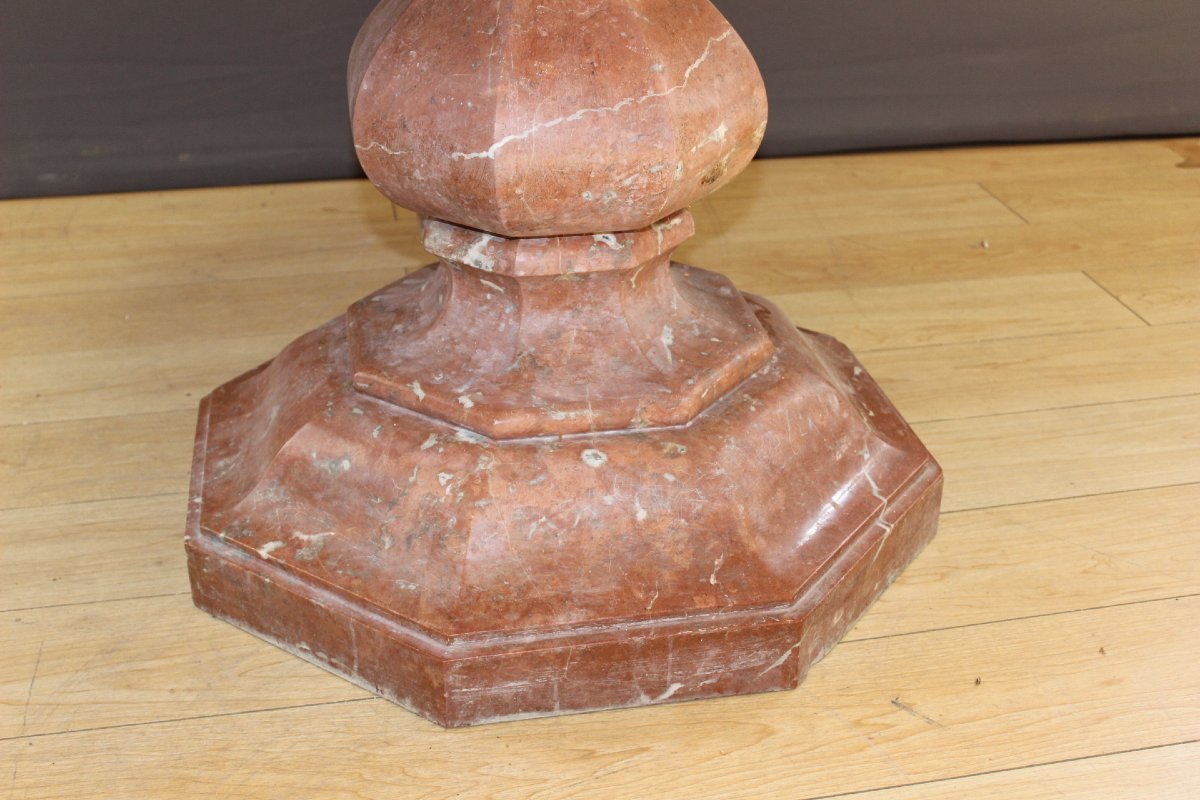Table en marbre de style louis XIV , longueur 140 cm , XXe-photo-2