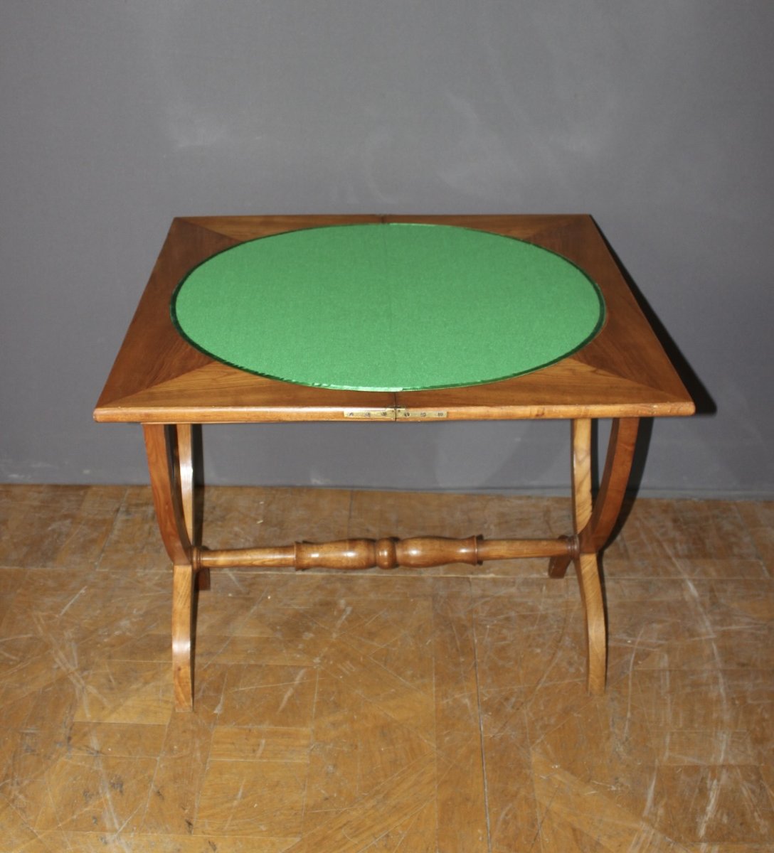 19th-century Charles X Game Table In Ash-photo-2