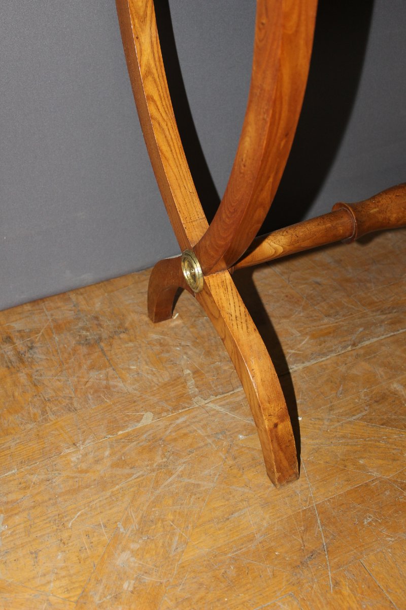 19th-century Charles X Game Table In Ash-photo-3
