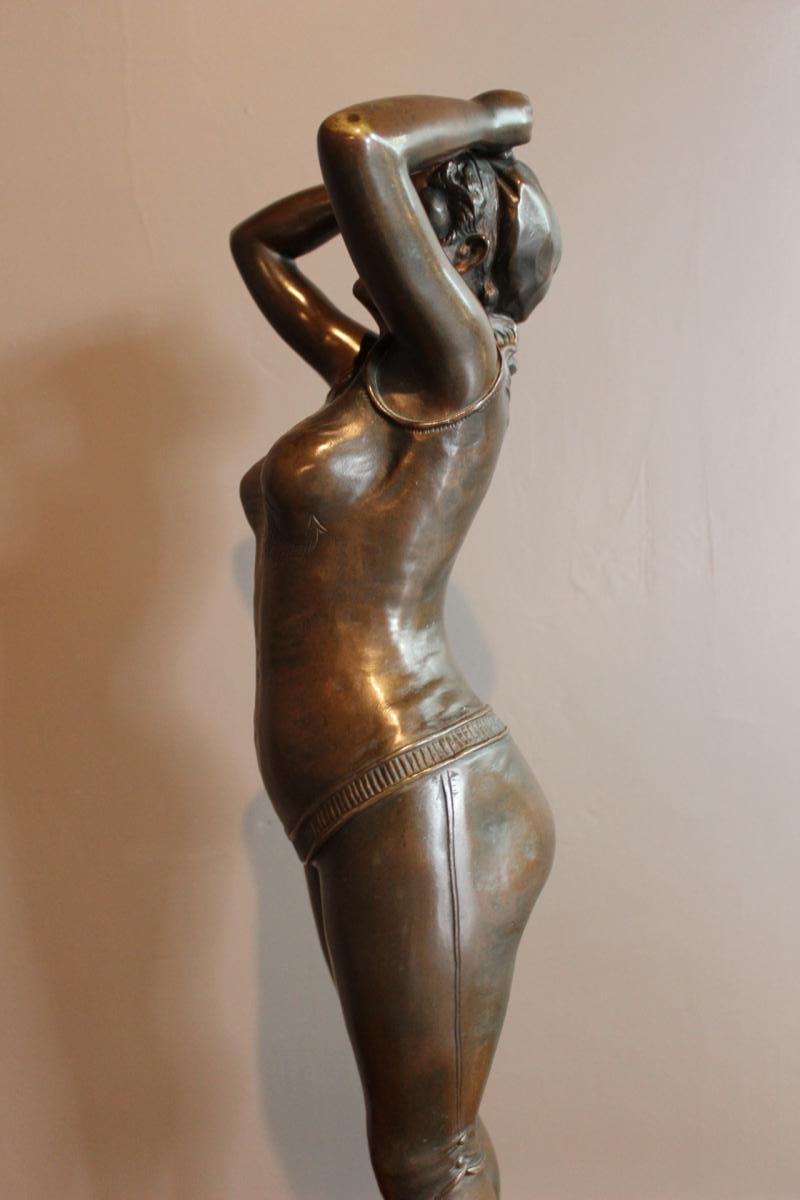 Bronze Figurant Une Baigneuse 1900-photo-5