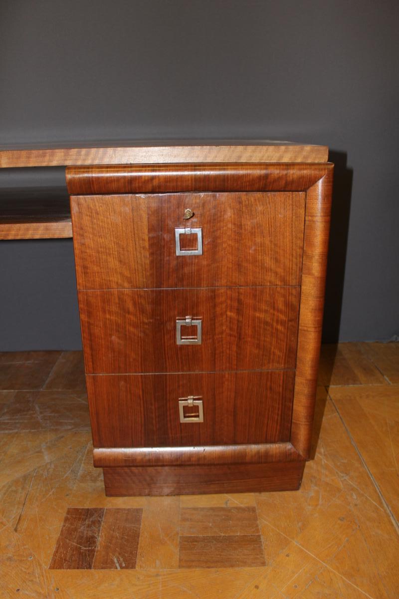 Walnut Art Deco Desk-photo-4
