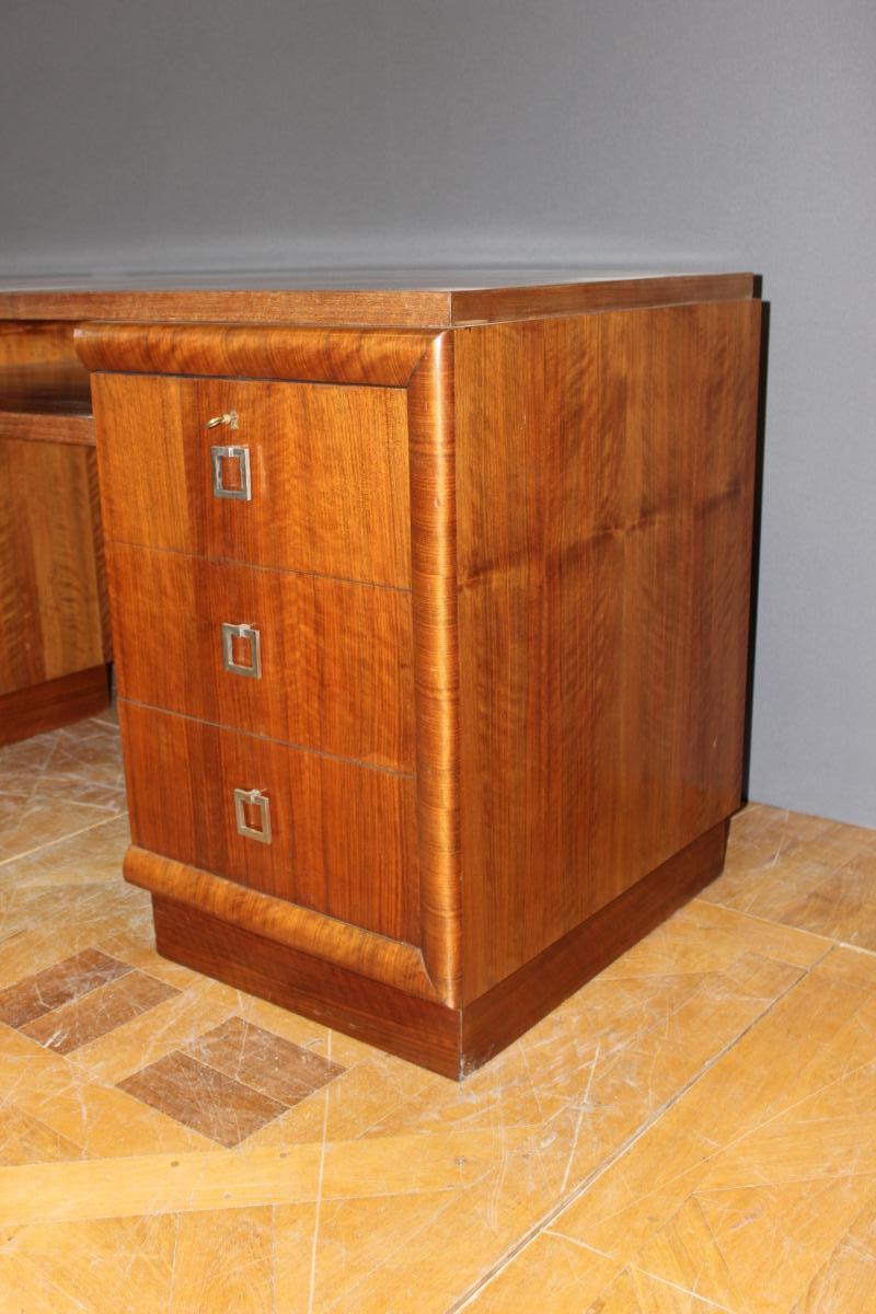 Walnut Art Deco Desk-photo-2
