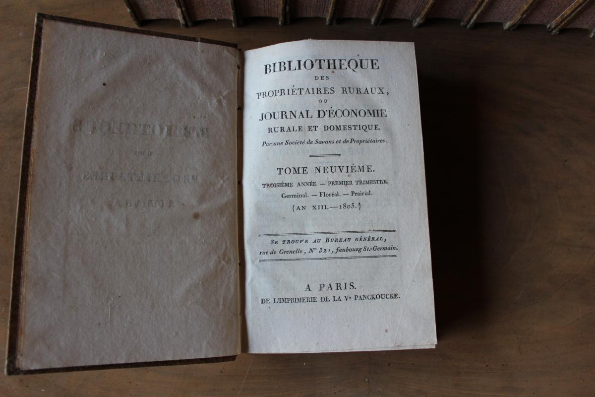 Journal d'économie Rurale De 1805 à 1811-photo-2