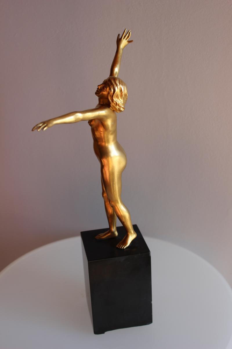 Woman Sculpture Signed Durquet-photo-1