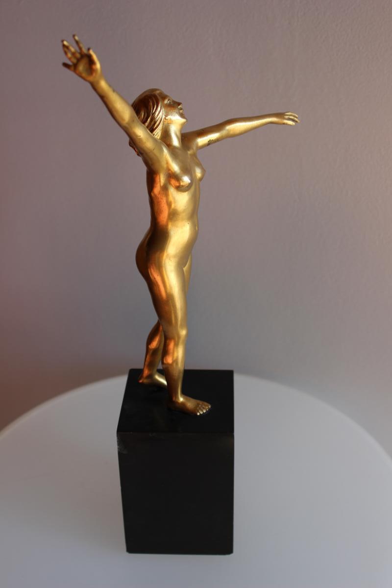 Woman Sculpture Signed Durquet-photo-2