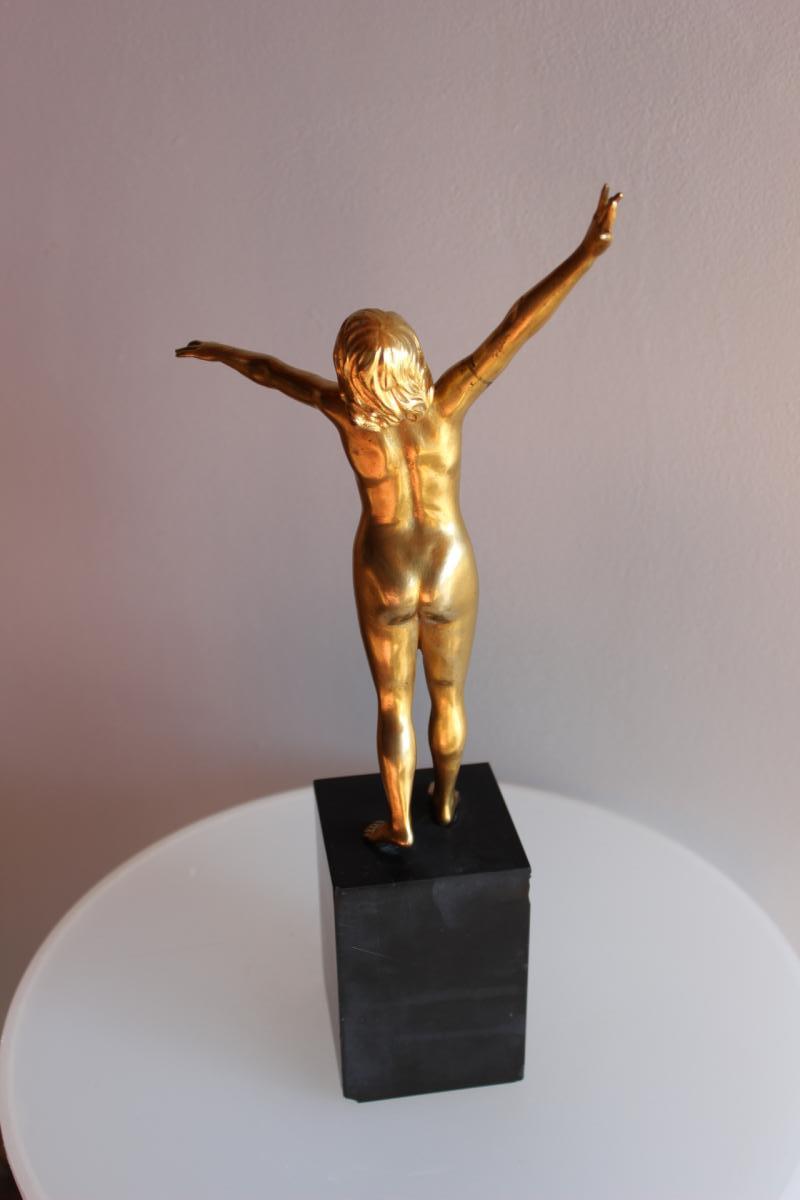 Bronze représentant une Femme Signé Durquet-photo-6