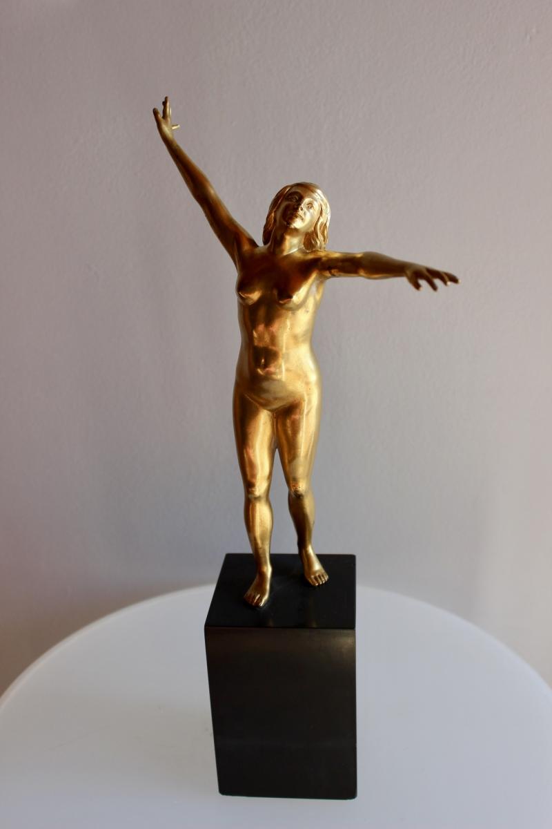 Bronze représentant une Femme Signé Durquet-photo-7