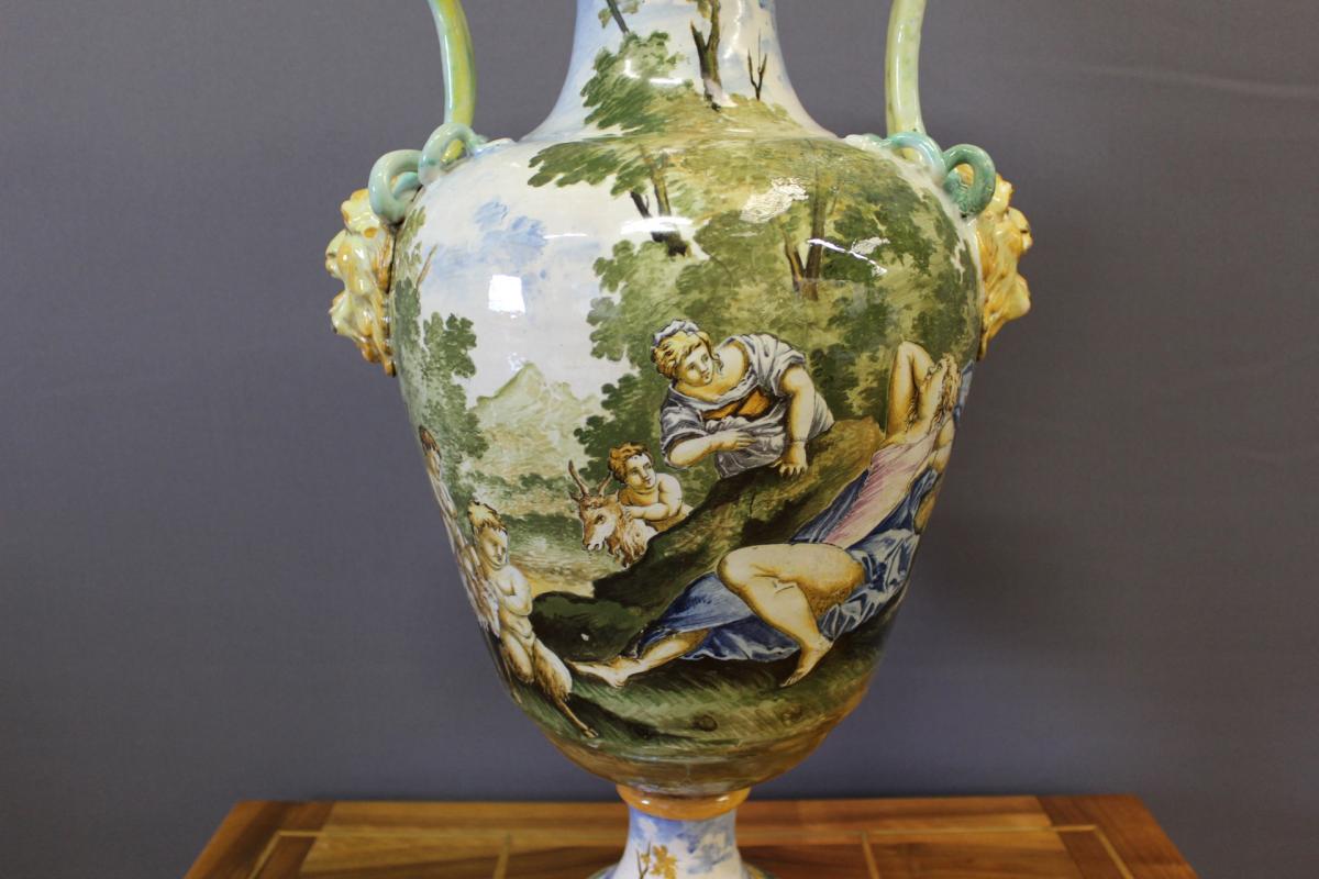 Grand Vase Italien De Style Renaissance-photo-3