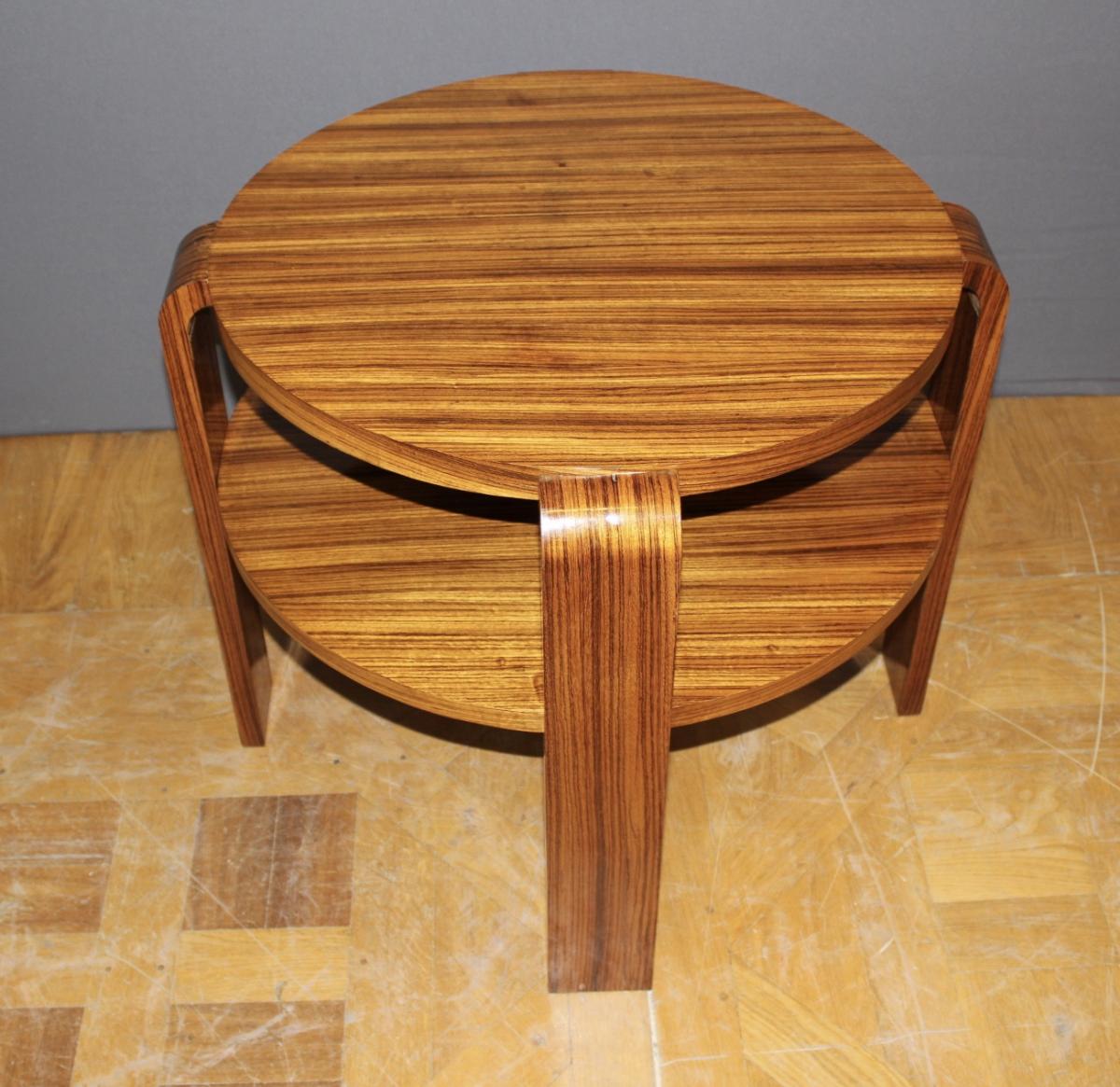 Art Deco Rosewood Pedestal Table-photo-2