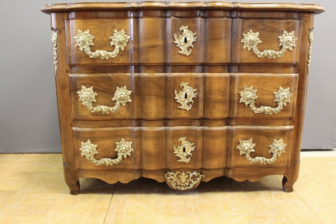 Crossbow Commode In Walnut XVIII Century-photo-7