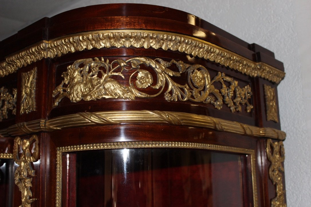 Argentier Of Napoleon III Period And Louis XVI Style In Mahogany-photo-6