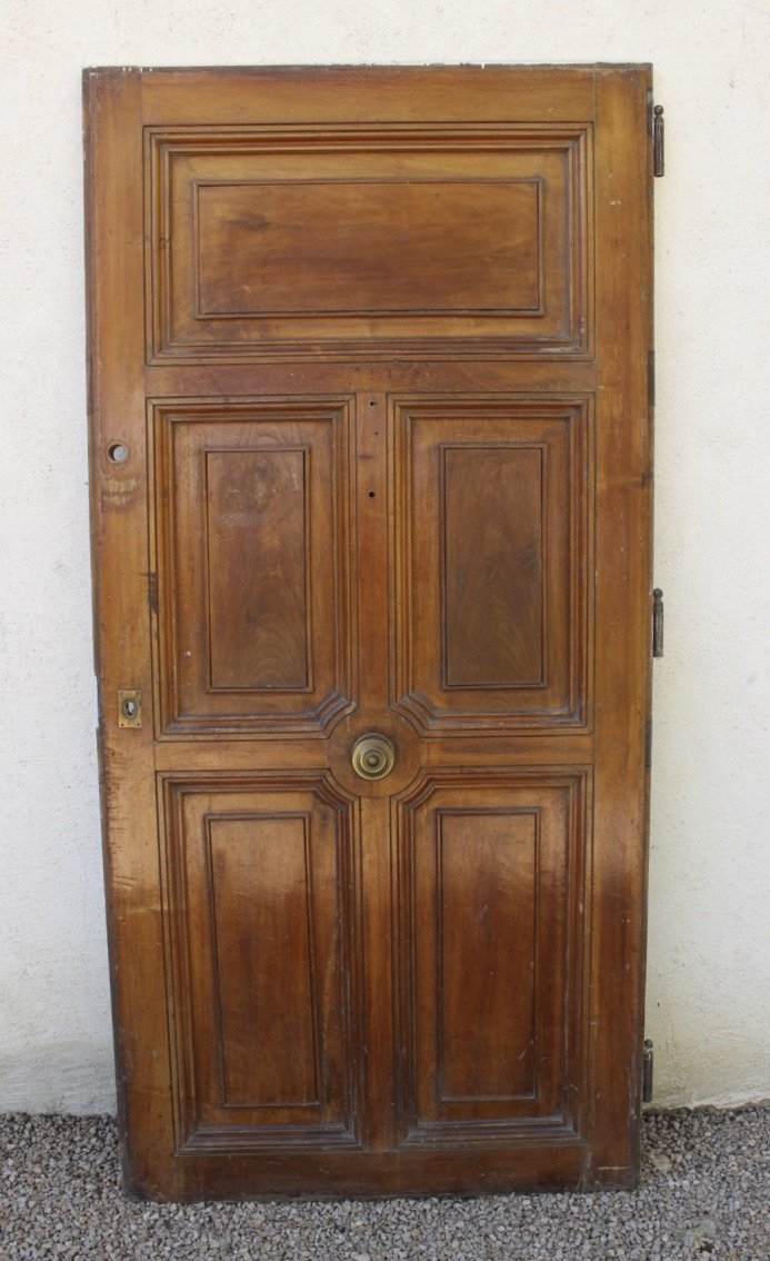 Entrance Door In Walnut XIX