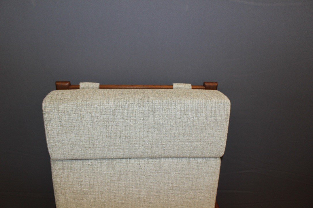 Pair Of Danish Teak Armchairs Around 1970-photo-6