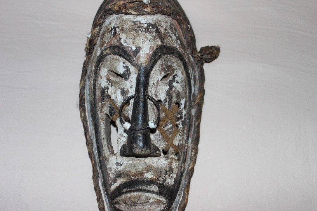 African Mask Culture Fang Gabon Around 1930-photo-3