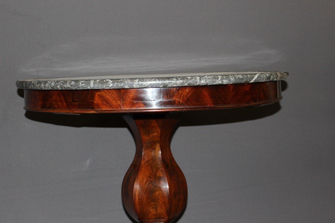 Mahogany Restoration Period Pedestal Table-photo-3