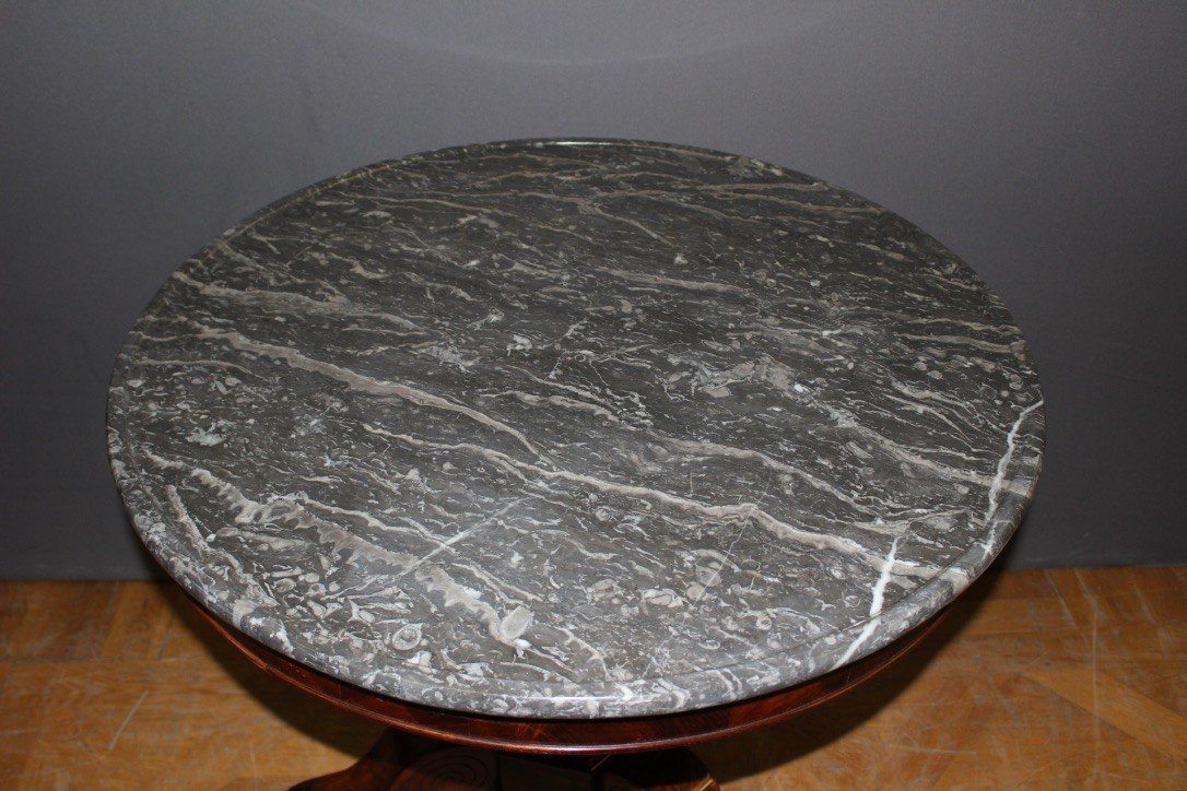 Mahogany Restoration Period Pedestal Table-photo-4