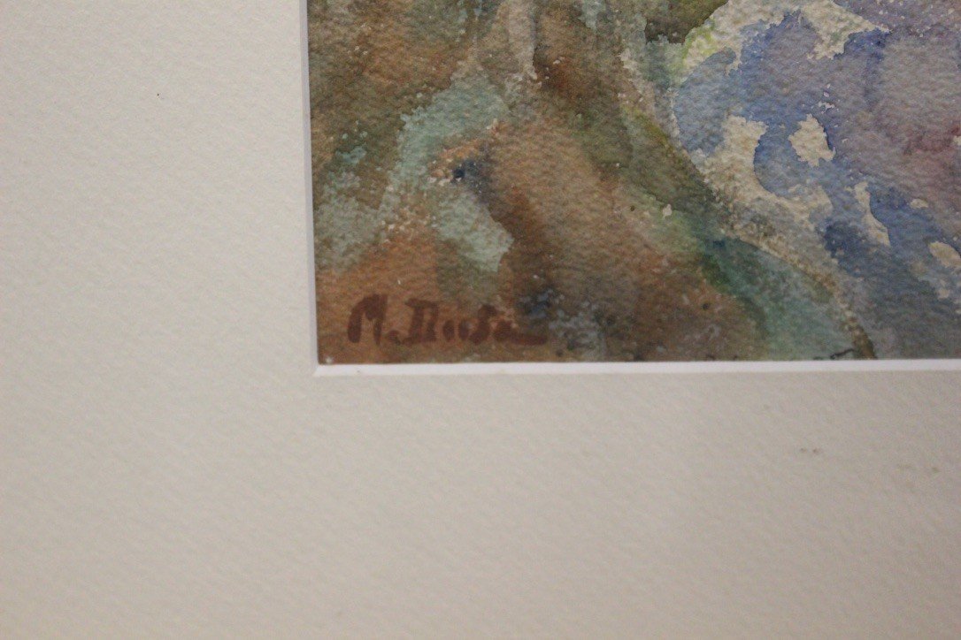 Watercolor Woman In The River By Miron Duda-photo-4