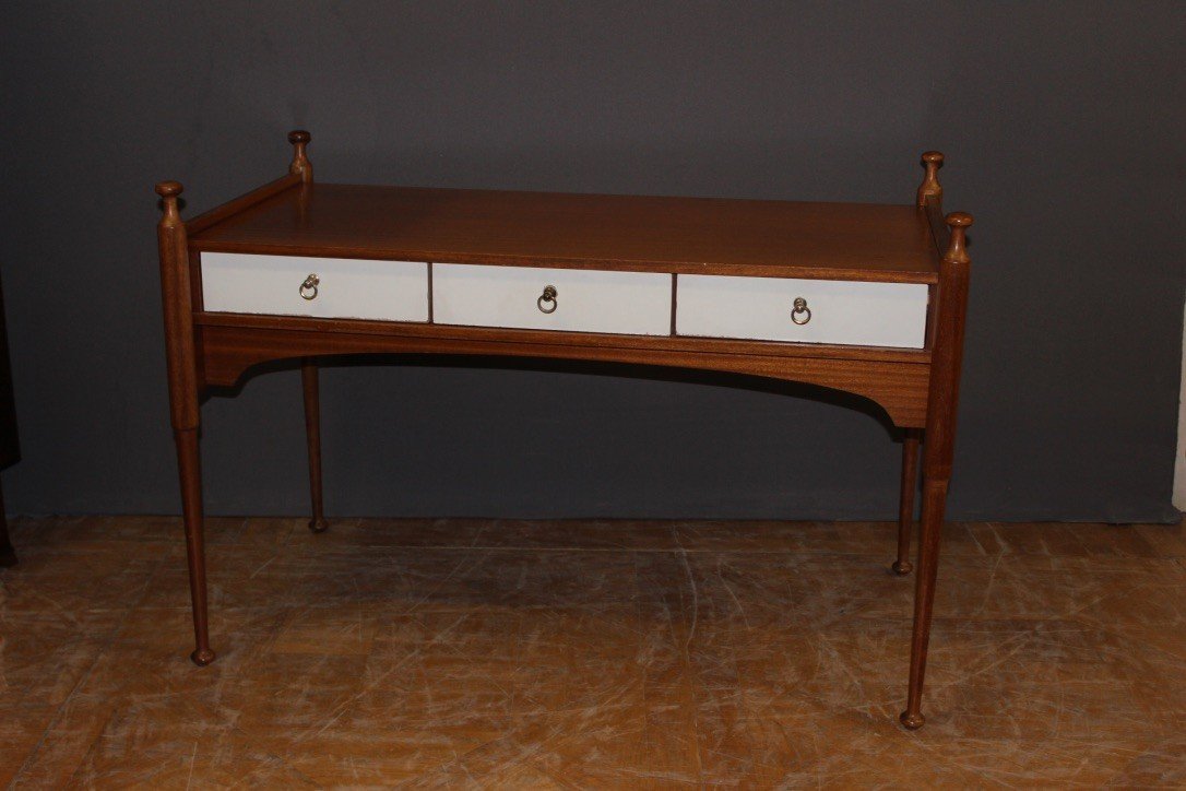 Flat Office Three Drawers And Lacquer Maison Gauthier Around 1960-photo-6