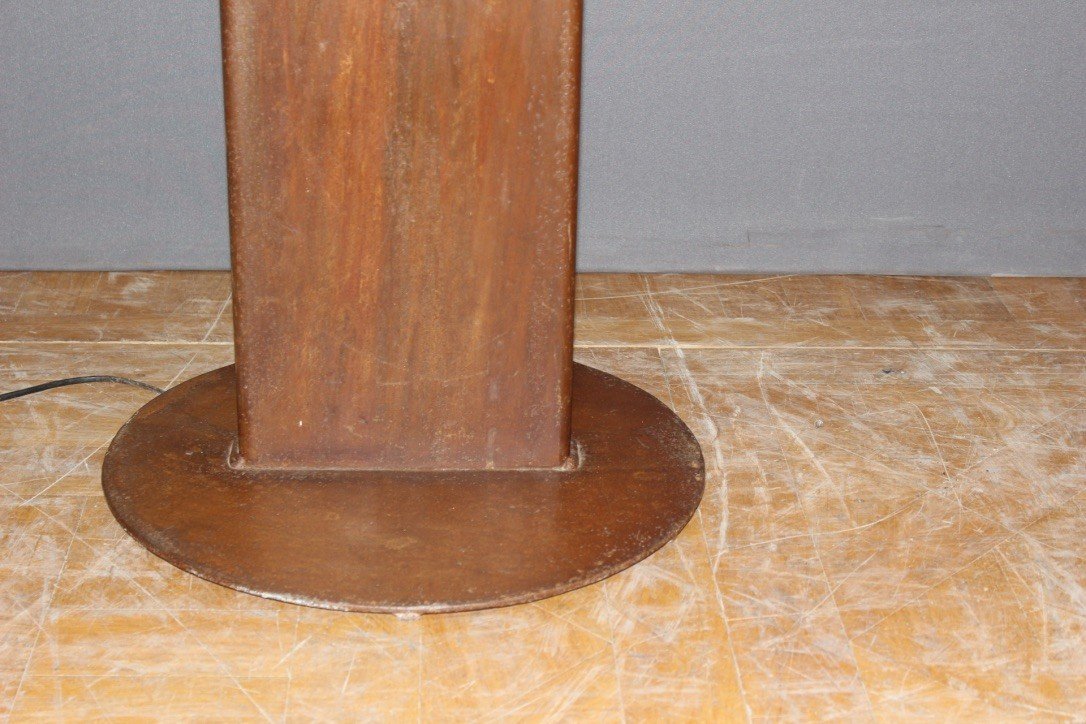 Fountain In Iron And Copper By Tom Torrens Circa 1990-photo-3