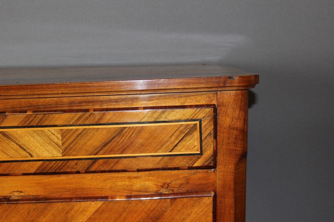 Louis XV Secretary In Walnut Marquetry XVIII-photo-7