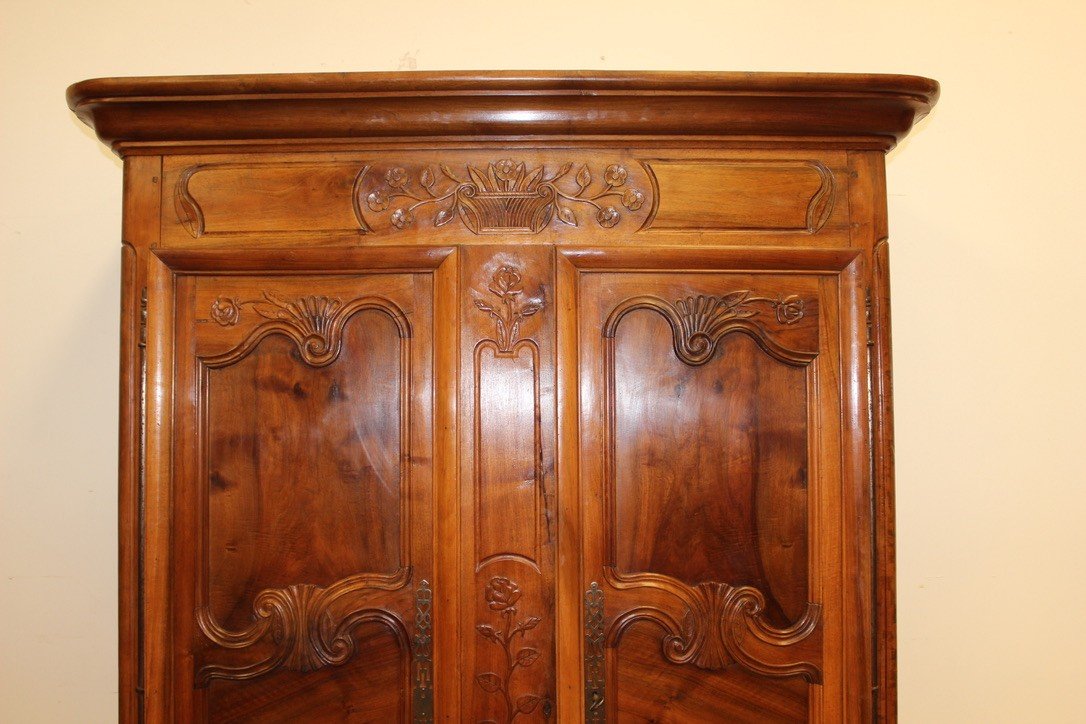 Armoire Bressane En Noyer XIX-photo-3