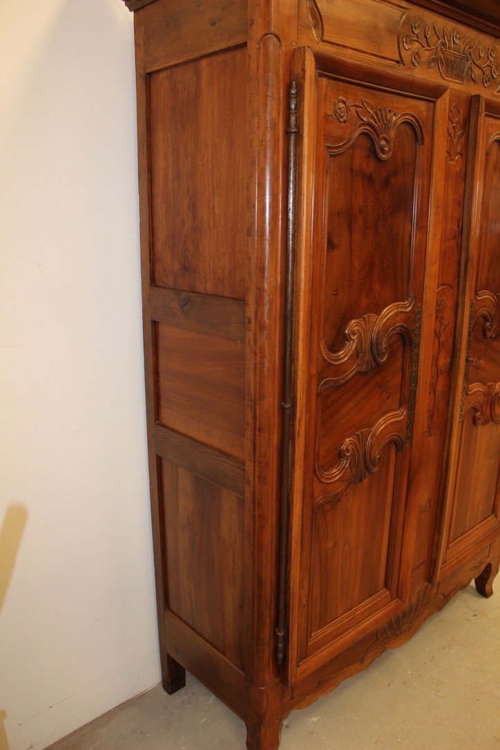 Armoire Bressane En Noyer XIX-photo-4