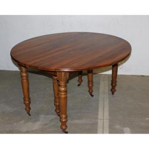 Table Six Feet Louis Philippe In Walnut XIX