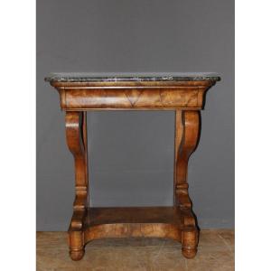 Louis Philippe Period Console In Walnut XIX