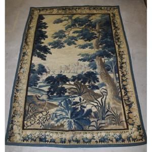 Aubusson Tapestry Representing An 18th Century Landscape