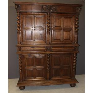 Louis XIII Four-door Buffet In Walnut XVII