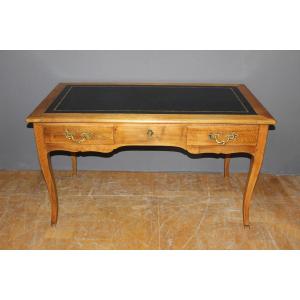 Louis XV Style Flat Desk In Walnut 19th Century