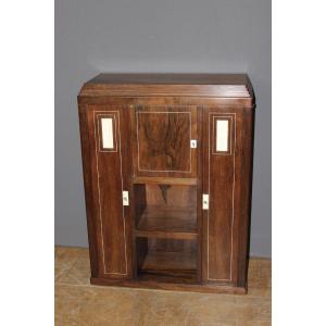 Console ou Bahut d'époque Art Déco en palissandre vers 1930