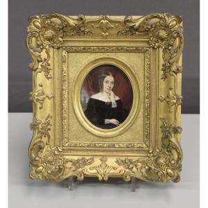Miniature Depicting A Young Woman, Late 19th Century