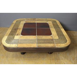 Table Basse par Roger Capron , modèle Mambo, 1974